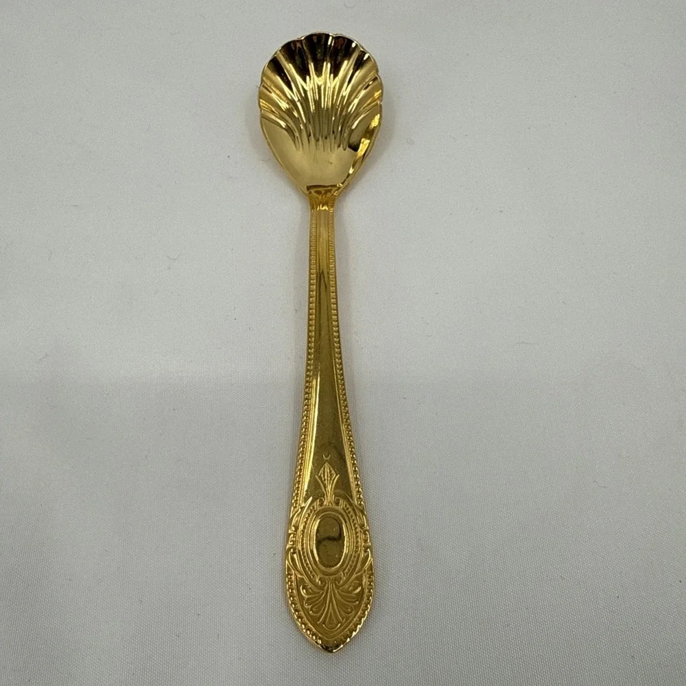 Solingen‎ 18/10 23/24K Gold Plated Hartvergoldet Crown Collection  Sugar Spoon